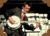 Dick Smith playing banjo at a gig